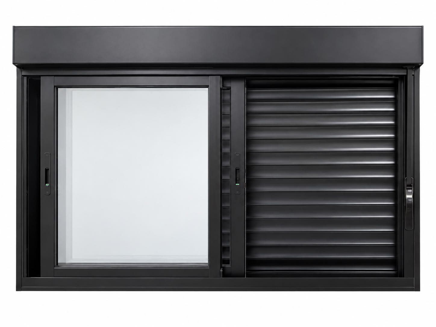 Veneziana integrada manual 100x150 preto